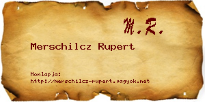 Merschilcz Rupert névjegykártya